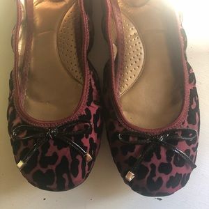 Never worn leopard print ballet flats